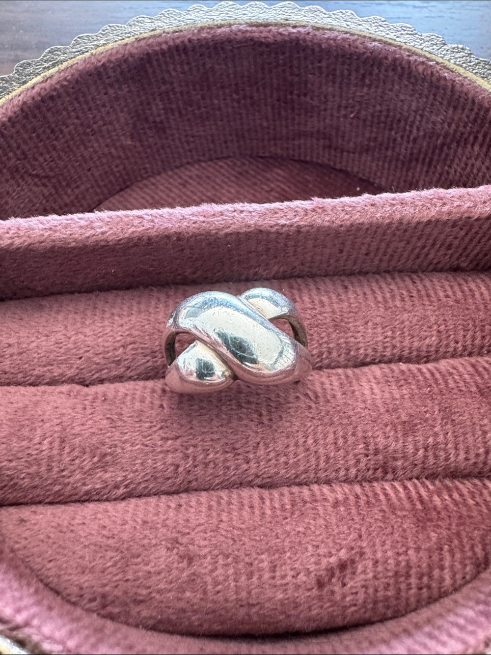 Classic Silver Knot Dome Ring